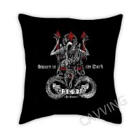 Watain Band 3D printed polyester decorative throw pillowcase square zipper pillowcase fan shaped gift (contact seller support) Freecustomization. Double sided printing design for pillows)