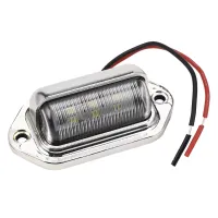 12-24V 6 LED Number License Plate Light Boat Deck Walkway Step Lamp RV Trailer