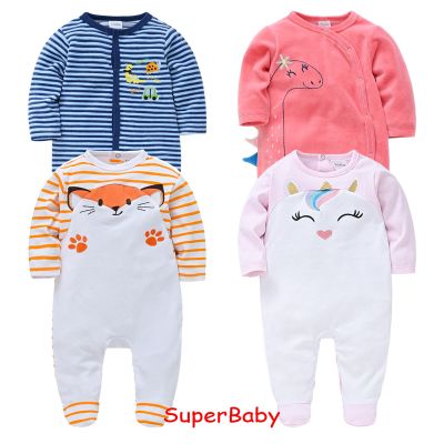 Soft Fabric Newborn Baby Clothes Girl Romper Boy Pajama Roupas Bebe Recien Nacido Infant Sleepwear Sleepsuit Baby Grows Cartoon