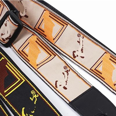 ：《》{“】= 3Colors Adjustable Guitar Accessories Guitar Strap Leather Ends For Electric Acoustic Folk Guitar Strap Fashion Embroidery Strap