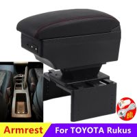 ✼☏ For TOYOTA Rukus Armrest box For TOYOTA Rukus car armrest box central Storage box Interior Retrofit with USB Car Accessories