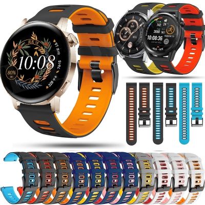 vfbgdhngh 22mm Strap for HUAWEI WATCH 3 46mm Sports Silicone Strap Watch GT 2 GT3 GT 2 Pro 3 Pro Wristband Replaceable Accessories Belt