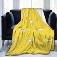 Throw Heated Blanket Electric Heated Blanket Anime 3D Print Assassination Classroom Plush Throw Bedspread Vintage Bedding