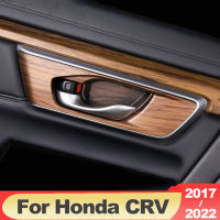 YON สติกเกอร์แต่งรถสำหรับฮอนด้า CR-V รถ CRV 2017 2018 2019 2020 2021 2022 ABS คาร์บอนฝาครอบมื่อจับประตูด้านในรถยนต์