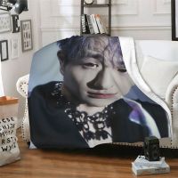 XZX180305  Shinee Onew Customized Cozy w a rm Blanket Ultra Soft Lightweight Flannel Blanket for Couch/Sofa/Office/Traveling/Camping (Can Customize )