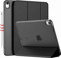 iMieet iPad Air 5 Case 2022/iPad Air 4 Case 2020 - iPad Air 5th/4th Generation Case 10.9 Inch Lightweight Slim Cover with Translucent Frosted Hard Back [Support Touch ID](Black)