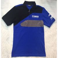 MOTO GPฝ้าย Polo เสื้อเชิ้ต YAMAHA การพิมพ์ แขนสั้น  หัวรถจักร แข่งรถ POLO เสื้อเชิ้ต