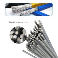 50Pcs/Pack Welding Rod No Need Solder Powder Aluminum Welding Rod 1.6/2mm Brazing Low Temperature  Aluminum Solder Soldering Rod Hand Tool Parts  Acce