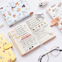 ♧คาเดอร์โน A5 Do Diário Gato De Kawaii A6 Capa Macia Planejador Gerenciamento Tempo 256 Páginas Presente Caneta