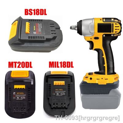 ☑✼△ hrgrgrgregre Conversor de Adaptador Bateria para Makita Bosch Milwaukee 18V Dewalt Ferramentas Elétricas MT20DL 20V