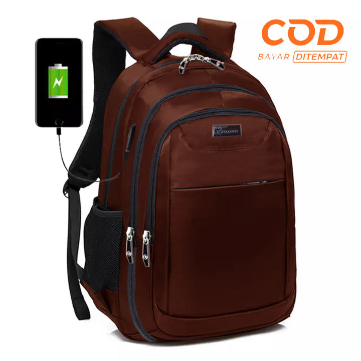 Jual Tas Wanita Multi Fungsi / Tas Ransel Usb / Tas Ransel Wanita