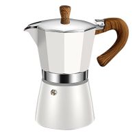 Coffee Pot, Moka Pot Italian Coffee Maker 6 Cup/10 OZ Stovetop Espresso Maker for Gas or Electric Ceramic Stovetop