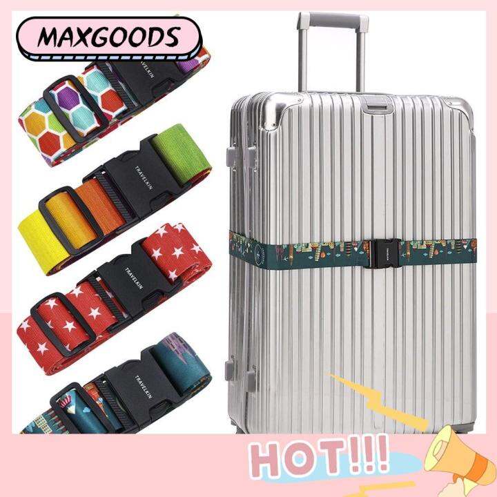 MAXG Travel Buckle Suitcase Bag With Password Baggage Tie Down Belt