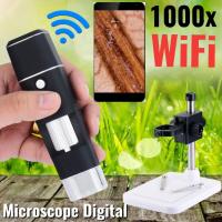 Microscope B02-1000X WIFI กล้องจุลทรรศน์ดิจิตอลไร้สาย WIFI ดูผ่านโทรศัพท์มือถือ Electron กล้องจุลทรรศน์กล้องจุลทรรศน์ดิจิตอล