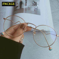 FNCXGE แว่นสายตาสั้น -0.1 ถึง -4.0 กรองแสง ป้องกันแสงสีฟ้า สไตล์เกาหลี ผู้หญิงผู้ชาย