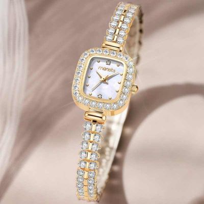 【Hot seller】 Small Jinsui watch womens niche light luxury high-end business temperament dial full diamond bracelet female