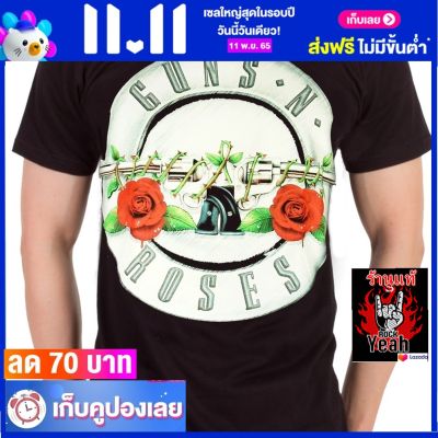 เสื้อวง GUNS N ROSES ร็อคในตำนาน อมตะ กันส์แอนด์โรสเซส ไซส์ยุโรป RDM413