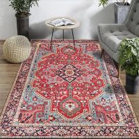 Carpets Persian Vintage Carpet for Living Room Bedroom Mat Non-Slip Area Rugs Absorbent Boho Morocco Ethnic Retro Carpet 80*160cm