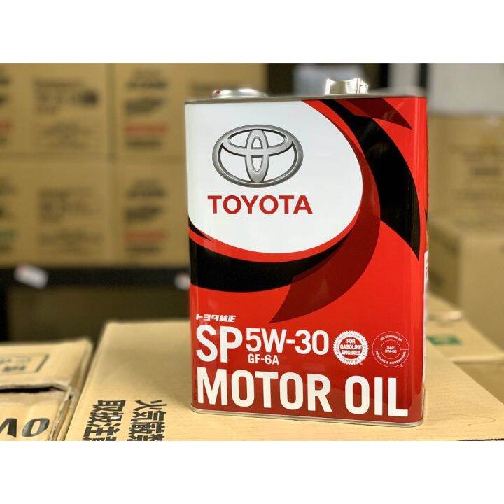 TOYOTA Motor Oil Fully Synthetic SP 5W-30 GF-6A 4L for Gasoline Engines ...