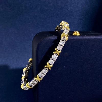 New Trend Classic Good Quality Hot Brand Anniversary Gifts Bracelets For Women Wedding Engagement Luxury Jewelry Cross Zircon