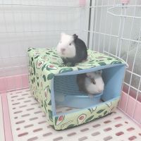 น่ารัก Mini Cage กระต่ายกระรอกฤดูหนาว Warm Mat Guinea Pig Nest Hamster House สัตว์ขนาดเล็กเตียงนอนสัตว์เลี้ยงแขวน Cage