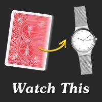 Corinada Watch This Magic Tricks Playing Card Change to Close Up Street Illusion Gimmick Mentalism Puzzle Toys Magician