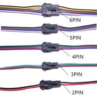 BINGIAN 10คู่ค่ะ SM 2 3 4 5 6Pin สายเชื่อมต่อชายหญิง 22AWG ลวดตัวผู้และตัวเมีย ชายและหญิง สายไฟอิเล็กทรอนิกส์อิเล็กทรอนิกส์ ขั้วต่อเชื่อมต่อ ปลั๊กเชื่อมต่อปลั๊ก สายเคเบิล LED ขั้วต่อ LED