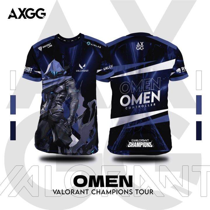 2022 Axgg Valorant Vct Omen Gaming Shirt Lazada