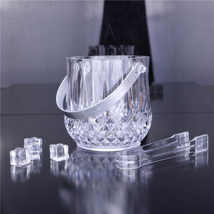 Acrylic KTV special ice bucket transparent plastic beer bucket small