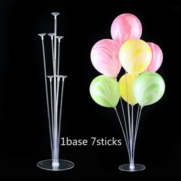 100pcs Reusable Balloons, Plastic Sticks, Reusable Balloon Sticks, Sticks  Holder For Balloons, For Decoration, Birthday Party, Wedding