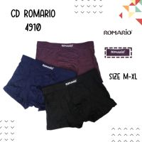 3] กางเกงบ็อกเซอร์ ผ้าฝ้าย พรีเมี่ยม ลาย ROMARIO 4910 สําหรับผู้ชาย ไซซ์ M L XL