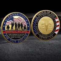 【YD】 Thank You for Your Service the US Veteran Coin Gold/Silver Collectible Commemorative Souvenir