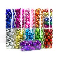 ❣ Multicolor Christmas Balls 24pcs Christmas Tree Ornament Home Christmas Hanging Pendant New Year Decoration Gift for Home Party