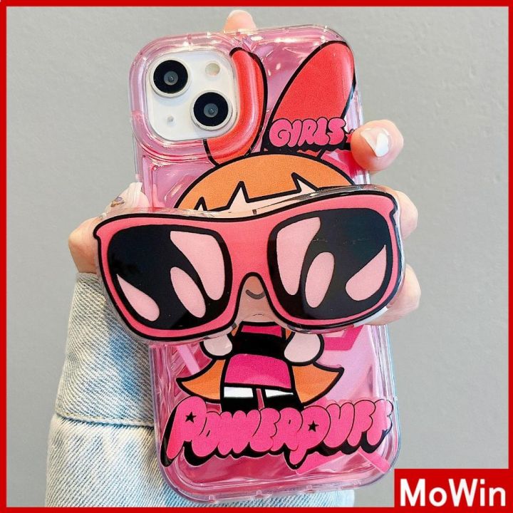 mowin-เข้ากันได้สำหรับ-เคสไอโฟน-เคสไอโฟน11-เคส-iphone-11-iphone-case-เลเซอร์สะท้อนแสงใสเคส-tpu-กันกระแทกนุ่มสร้างสรรค์เรียบง่ายน่ารักการ์ตูนสาวหยิ่งเข้ากันได้กับ-iphone-13-pro-สูงสุด-12-11-xr-สูงสุด-7