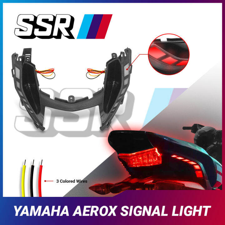 Aerox Rear Tail Light LED Running Light Tail Light Garnish Made In