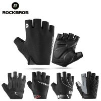 ROCKBROS PRO Cycling Gloves Half Finger Breathable MTB Mountain Bike Motorcycle Gloves Gel Pad Shockproof Bicycle Sport Gloves