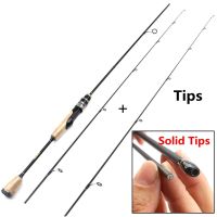 1.68M ul power wooden handle lure rod Ultra light Spinning fishing rod 2-6g Lure Weight 2 tips Slow speed fishing pole