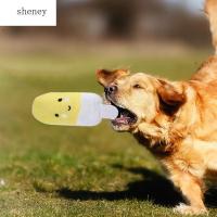 SHENEY ของเล่นแบบโต้ตอบแมวนุ่มน่ารักสำหรับทำความสะอาดฟันรูปร่างไอศกรีมของเล่นสุนัขส่งเสียงทนทานต่อการกัดสำหรับสุนัขของเล่น Molar