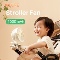 Jisulife พัดลมขนาดเล็กแบบพกพาพร้อมแบตเตอรี่ 4000 Mah