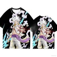 XP ONE PIECE Tshirt Anime Short Sleeve Unisex Top Cosplay Casual Loose Tee Fashion Luffy Shirt Plus Size PX