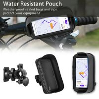 Waterproof Motorcycle Bicycle Cell Phone/GPS Pouch Holder Case Bag Mount Sensitive Touch Screen Universal For Bike Handlebar Pipe Fittings Accessories