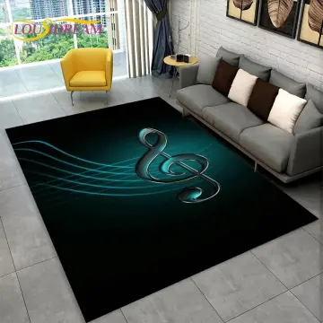 Drum Pad Soundproof Carpet Bedroom Piano Shock-Absorbing Floor Mat Large  Area Home Living Room Coffee Table Blanket (Color : Green, Size 