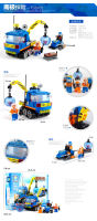 ProudNada Toys ของเล่นเด็ก ตัวต่อเลโก้ เลโก้ แอตแลนติก แอนตาร์กติก QIAOLETONG ANTARCTIC SCIENTIFIC EXPEDITION 206 PCS NO.TS8102A