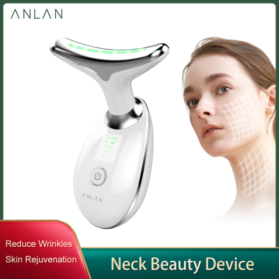 ANLAN Neck Beauty Device 3 Colors LED Photon Therapy Remove Skin Tightening Skin Care Tool Anti-Wrinkle Remove Device