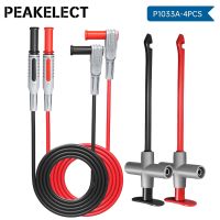 Peakelect P1033A 4mm Banana Plug Test Leads kit with Spring Piercing Test Hook Clips Probe for Multimeter Electronic Testing