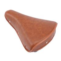 Retro Vintage Bicycle Saddle Riveted Cycling Saddle Classic Seat Bike with Spring Durable Seat Cover Bike Accessories