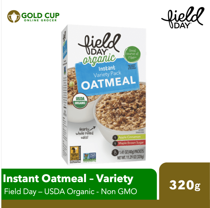 Field Day Organic Instant Variety Pack Oatmeal 320g Lazada PH
