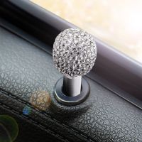 【YD】 2pcs Car Truck Interior Door Lock Knob Pull Pins Aluminum Alloy Rhinestone Security