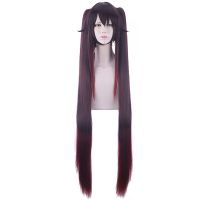 Cos Gift 120Cm Anime Game Genshin Impact Project Hu Tao Wig Cosplay Wigs Playing Long Brown Hair Halloween 1:1 Wigs Cap