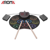 [okoogee]Electronic Drum Set USB Drum Pad Kit 9 Drumpads Built-in Speaker with Sticks and Foot Pedals Digital Percussion Instruments